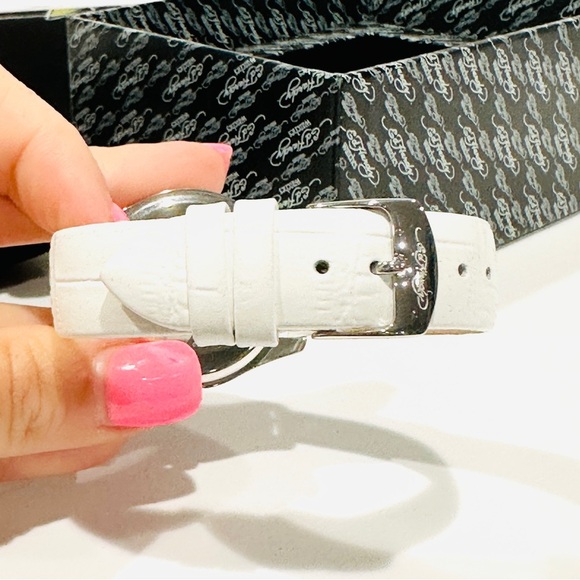 Ed Hardy Swarovski Crystals White Band Watch - Picture 4 of 9